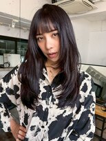 アルバム 新宿(ALBUM SHINJUKU) 前髪カットロング韓国ヘア顔周りレイヤー_ba591771