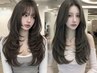 カット＋ブリーチなしダブルカラー＋髪質改善トリートメント＋RK3step
