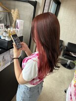 トリコ(ToricO) インナーカラー チェリーピンク チェリーレッド ブリーチ
