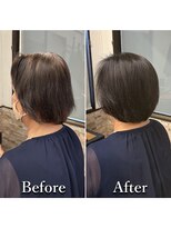 ヘアカラー専門店カラープラス石和店&nbsp;40代50代60代/BeforeAfter/白髪染め/おしゃれ染め
