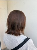 秋感アプリコットベージュ/ボブレイヤー/ワンカラー/知立/*20代