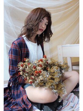 ローラン(LOERUN) ▼LOERUN▲　赤みを抑えたフレンチセピアアッシュ　ロブ