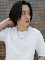 アレンヘアー 池袋店(ALLEN hair) ≪メンズ≫かき上げバング_センターパート_ウルフレイヤー