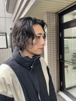 ウェルネス(Wellness)&nbsp;メンズボブ　ナチュラルパーマ