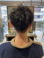 リボーン ビューティー リゾート 松戸店(re-born Beauty Resort) アッシュブラックベリーショートウルフカルマパーマ