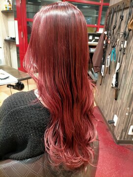 ヘアーズ ベリー 川西店(hairs BERRY) ブリーチなしピンク