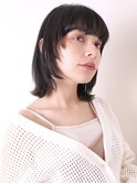 似合わせ姫カットソフトカール外ハネセミディ0601