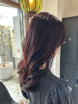 リジェール 鶴舞店 まとまりロング×チェリーレッド