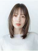 レイヤーボブくびれレイヤーハッシュカット顔周りレイヤー艶髪