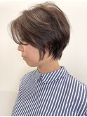 ふんわり毛流れショート