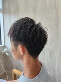 ツーブロックショート