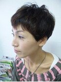 くせ毛ショート　 