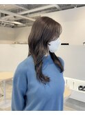 透明感カラー/ラベンダーグレージュ/枚方大阪美容室/ロング