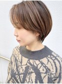 ショートヘアショートボブ縮毛矯正白髪ぼかし表参道青山30代