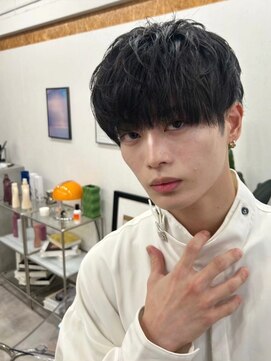 ポーチバイハニー オモテサンドウ(PORCH by HONEY omotesando) 韓国マッシュブルーブラックスペインカールシャドウパーマ2