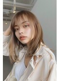 ミディアム/レイヤー/顔まわりカット【lana hair/新宿】