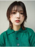 【GEEKS渋谷】顔周りレイヤー/ウルフカット/前髪あり/春夏カラー