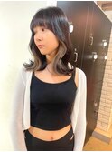 ナチュラルなイヤリングカラー/髪質改善/デザインカラー