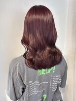 アンニュ(annuy)&nbsp;ピンクブラウン 美髪 透明感カラー チェリーレッド 韓国ヘア