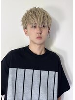 メンズサロン キング 心斎橋店(Men’s salon K!ng)&nbsp;メンズカット/ブリーチ/ニュアンスパーマ/メンズハイライト/眉毛