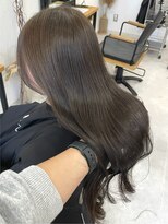 ウル 岡山駅店(ULu.)&nbsp;岡山美容室くすみベージュブリーチなし透明感カラー