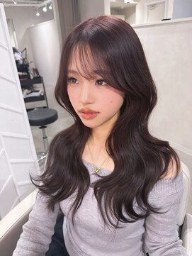 【miyon】韓国レイヤーカット×ボルドーカラー×髪質改善