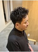 大人スパイキーショートパーマ【佐藤和弥】