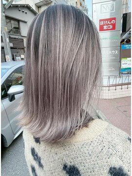 キャパ(CAPA) バレイヤージュ シルバー グレー