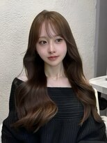 ユーフォリア 新宿店(Euphoria)&nbsp;【Euphoria SHOKI】大人可愛い顔まわりカット×オリーブブラウン