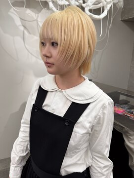 オーン 渋谷(OOn) ショートウルフ/抜きっぱなしブロンド