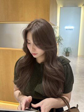 エンター 天神店(ENTER) ダブルカラー/オリーブベージュ/レイヤーカット