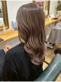 ミルクティーベージュカラー 髪質改善 30代 顔周りカット