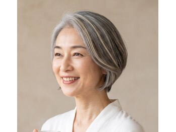 ニーナ 長崎(niina)の写真/エイジングに寄り添う白髪ぼかしと髪質改善。