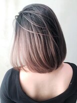 アイティー バイ アルバム 中野店(IT by ALBUM)&nbsp;バレイヤージボブ_オリーブカラーハイライトカラー_ba307513