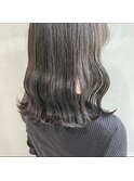 Apiuz Hair　波巻き×オリーブグレージュ