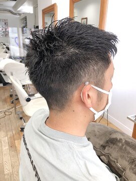 ヘッズ 本八幡店(HEADS) MEN'S HAIR  センターパート　ツイストスパイラル　韓国マッシュ