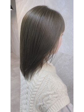 ドゥマン(Demain) ショコラアッシュヘルシースタイル柔らかストレート愛されミディ