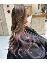 クレア本厚木(CREA) インナーピンク×細めハイライト