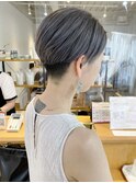 【morio大宮／米村】シルバーヘア刈り上げショート