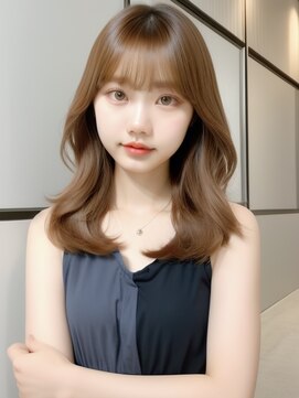 アフロートリノ(AFLOAT Leino) 2wayバング 韓国前髪 シースルー ミディアム くびれ#