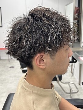 ラヴィズム 名駅店(LUVISM) 波巻きパーマハイライトツイストスパイラルメンズマッシュパーマ