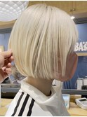 ハイトーンボブ可愛いです！