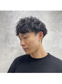 石川選手風パーマ