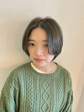 ギフト(Gift. hair&spa) 【Gift.hair&spa】ハンサムショート×オリーブカラー