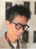 スパイキーショートツイストスパイラルパーマメンズカットパーマ