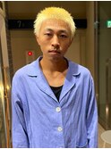 抜きっぱなしブロンド ブリーチカラー メンズカット 10代 20代
