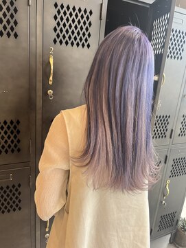 アチーブ ヘア デザイン(achieve hair design) アンブレラカラーハイトーンホワイトピンクブリーチ