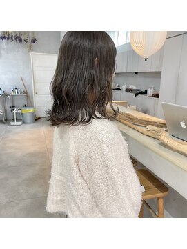 ミント(mint) 透明感オリーブグレージュ!ブリーチなしダブルカラー!