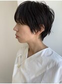 小顔似合わせカット丸みナチュラルショートボブハンサムショート
