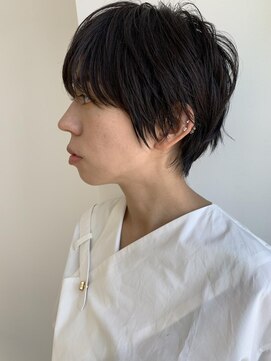 ムーン バイ ケンジ(moon by KENJE) 小顔似合わせカット丸みナチュラルショートボブハンサムショート